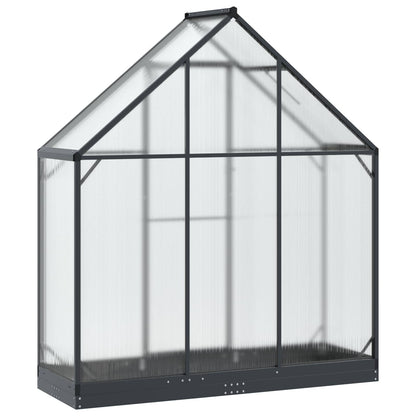 vidaXL Garden Greenhouse with Door Anthracite 183.5 x 63.5 x 207 cm