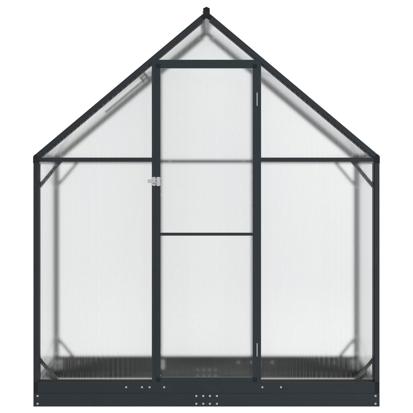 vidaXL Garden Greenhouse with Door Anthracite 183.5 x 63.5 x 207 cm