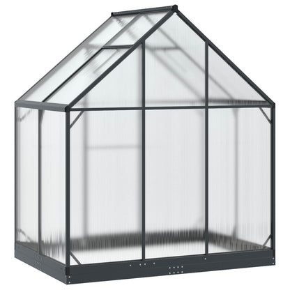 vidaXL Garden Greenhouse with Door Anthracite 183.5 x 123 x 207 cm