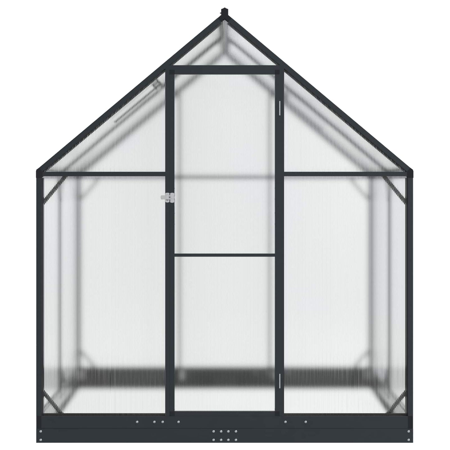 vidaXL Garden Greenhouse with Door Anthracite 183.5 x 123 x 207 cm