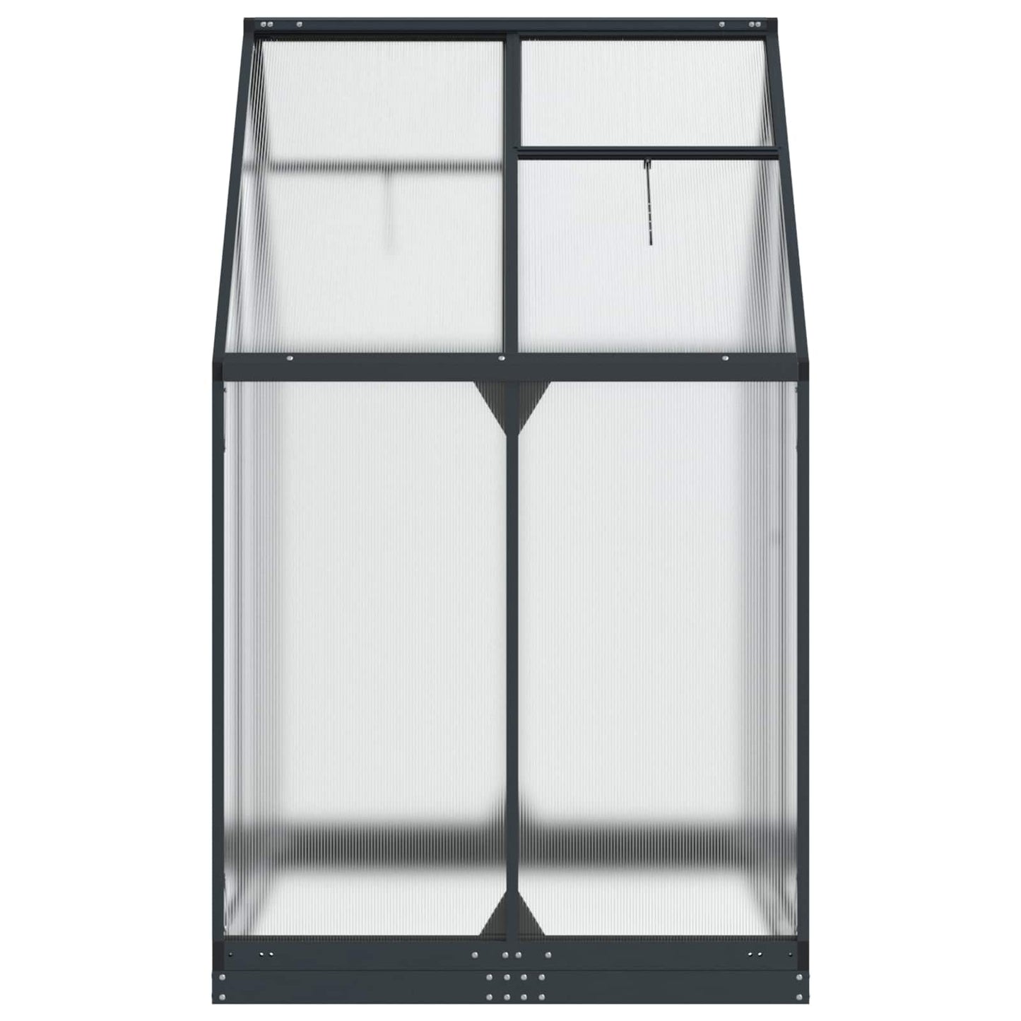vidaXL Garden Greenhouse with Door Anthracite 183.5 x 123 x 207 cm
