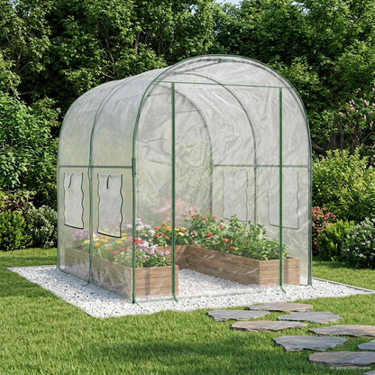 vidaXL Greenhouse with Frame 160 x 200 x 192.5 cm PVC Transparent