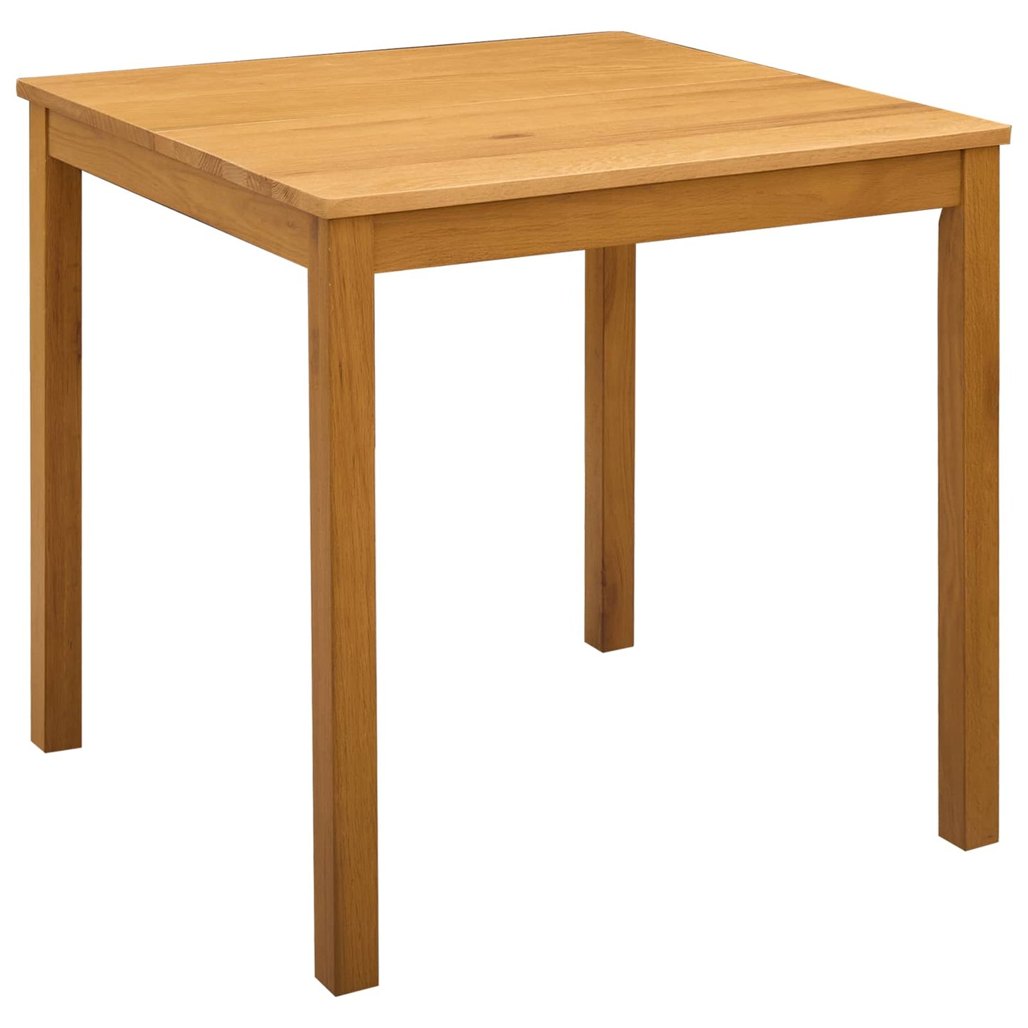 vidaXL Dining Set 3 pcs Beige Solid Oak Wood