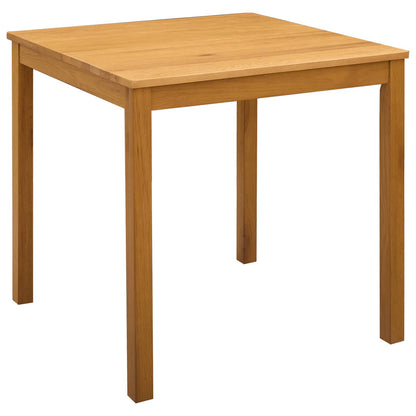 vidaXL Dining Set 5 pcs Beige Solid Oak Wood