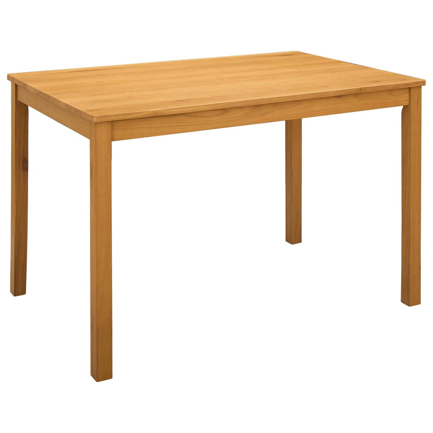 vidaXL Dining Set 5 pcs Beige Solid Oak Wood