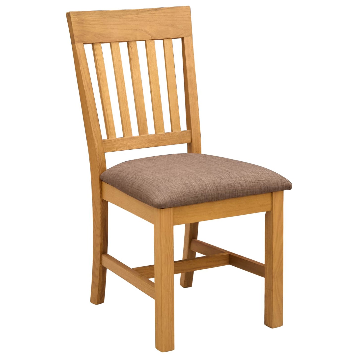 vidaXL Dining Set 7 pcs Grey Solid Oak Wood