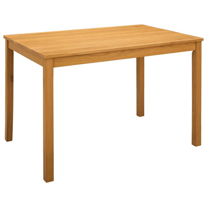 vidaXL Dining Set 7 pcs Beige Solid Oak Wood