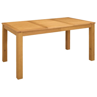 vidaXL Dining Set 7 pcs Grey Solid Oak Wood