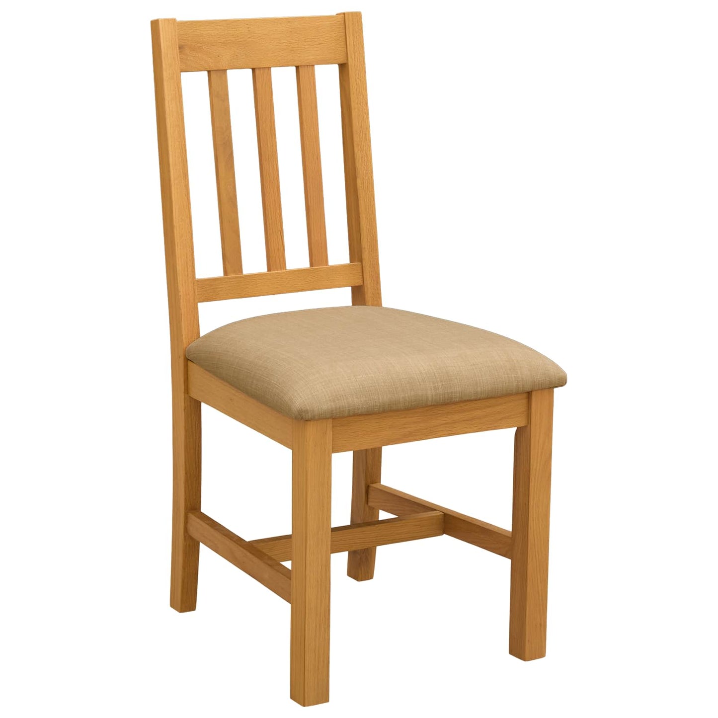vidaXL Dining Set 9 pcs Beige Solid Oak Wood