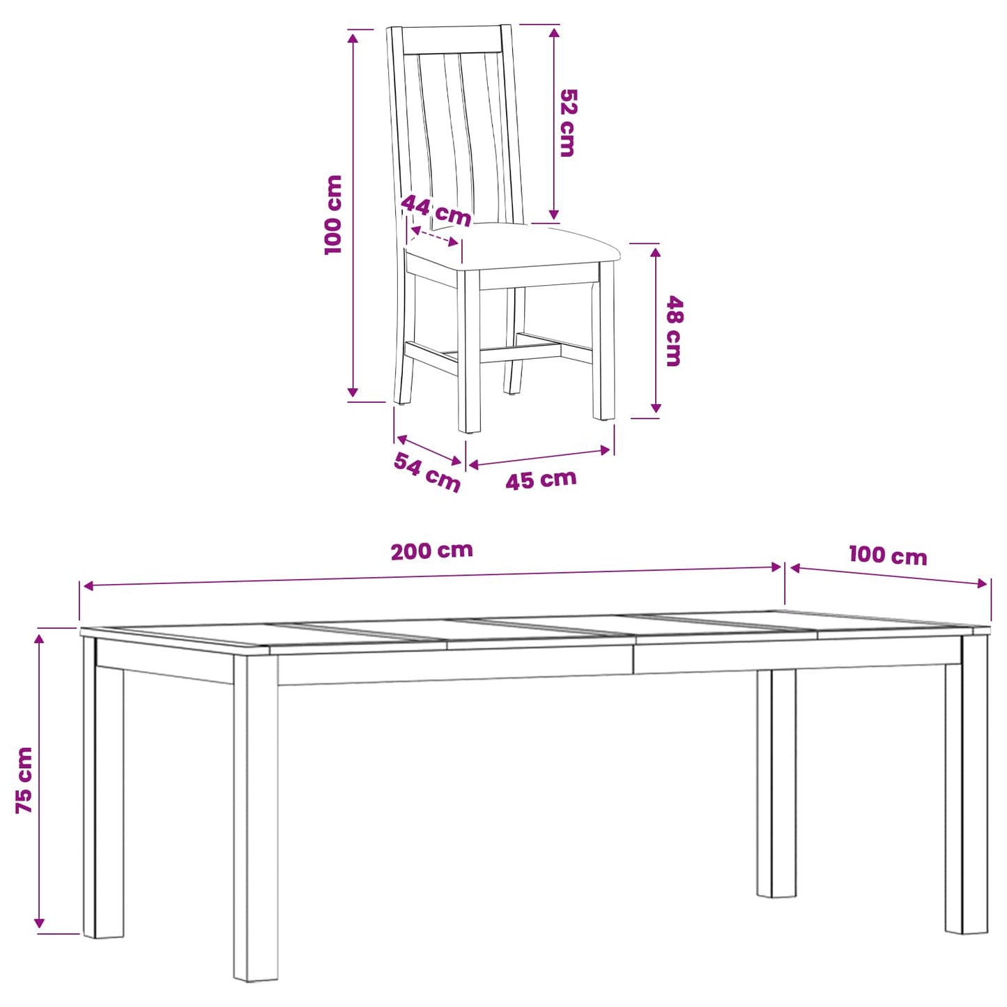vidaXL Dining Set 9 pcs Black Solid Oak Wood