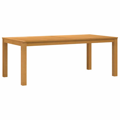 vidaXL Dining Table 200 x 100 x 75 cm Solid Oak Wood Natural