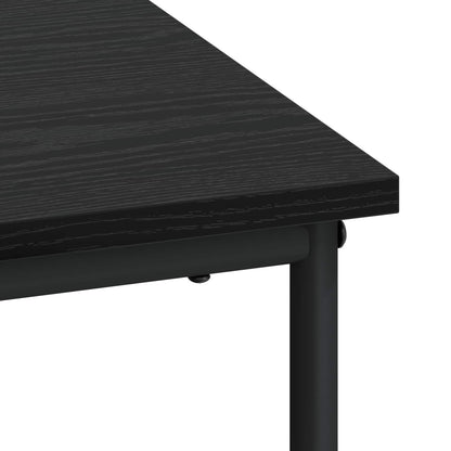 vidaXL Desk with Storage Black Oak 100 x 50 x 75 cm