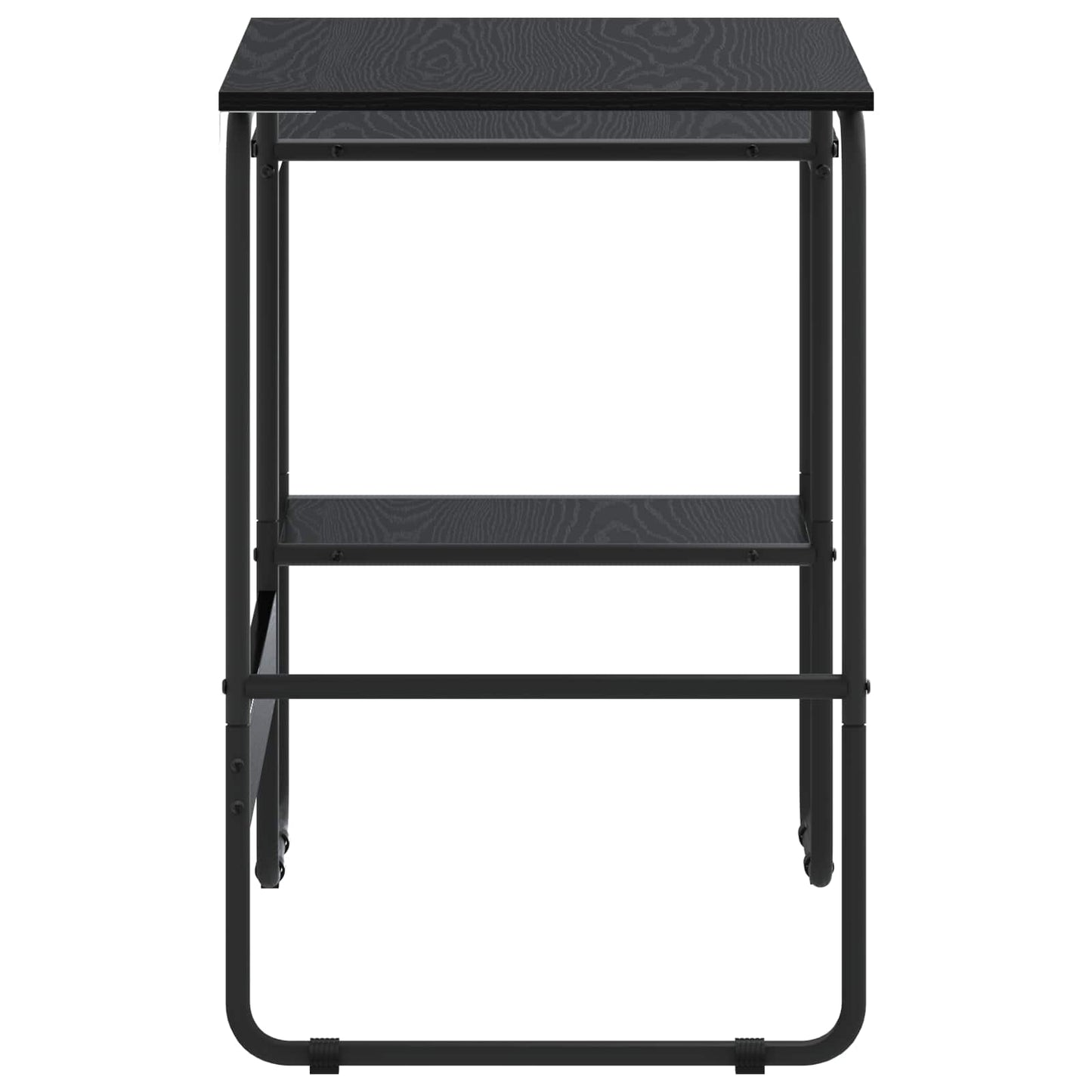 vidaXL Desk with Storage Black Oak 100 x 50 x 75 cm