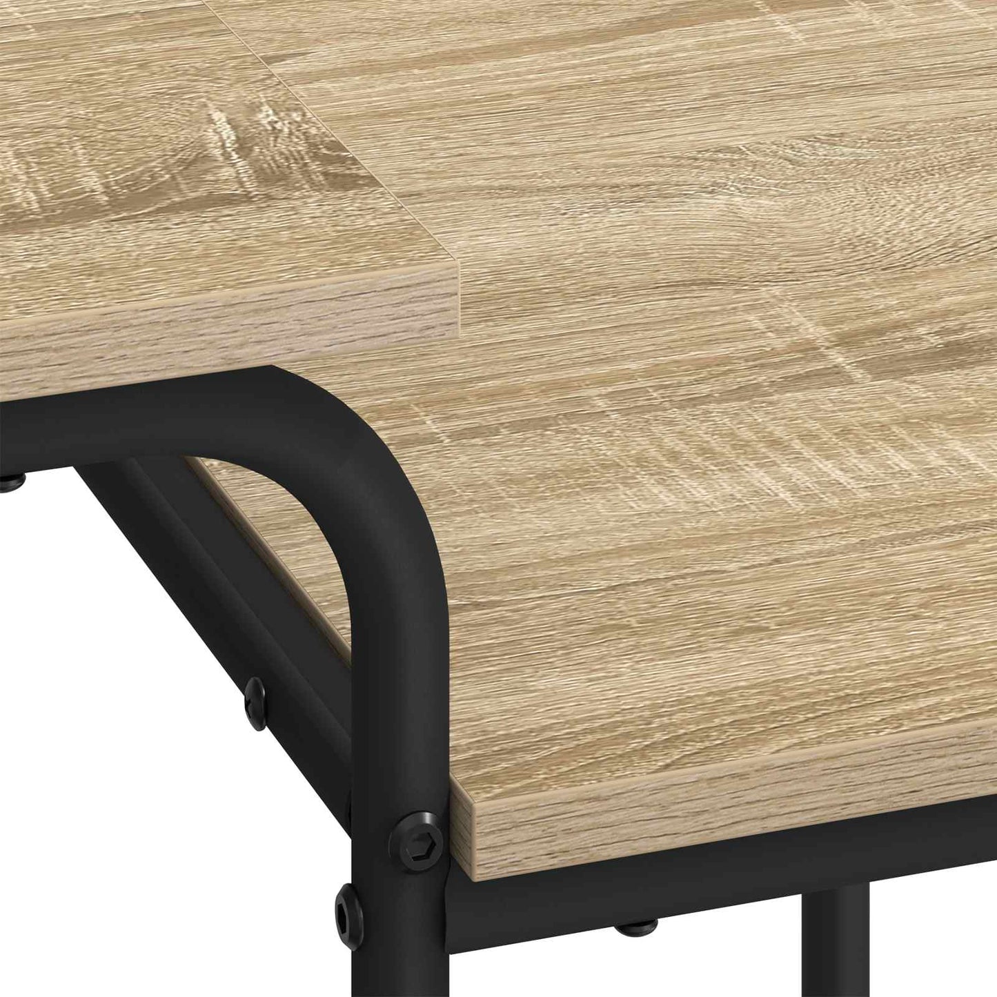 vidaXL Desk with Storage Sonoma Oak 100 x 50 x 75 cm