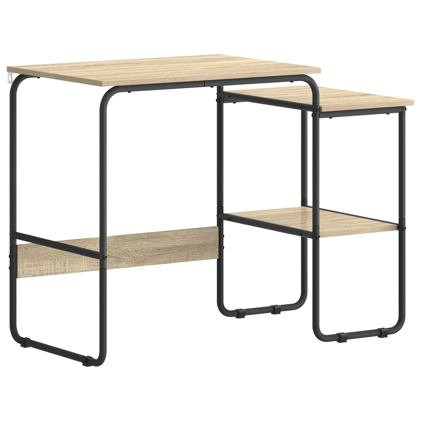 vidaXL Desk with Storage Sonoma Oak 100 x 50 x 75 cm