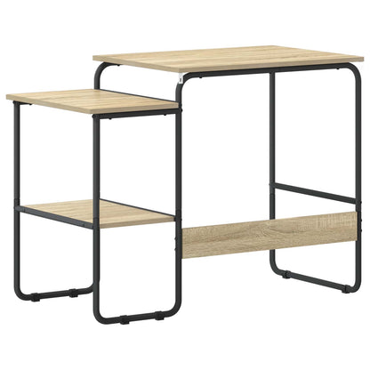 vidaXL Desk with Storage Sonoma Oak 100 x 50 x 75 cm