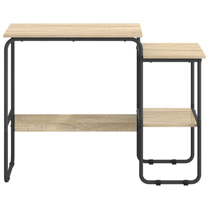vidaXL Desk with Storage Sonoma Oak 100 x 50 x 75 cm