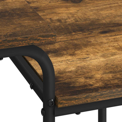 vidaXL Desk with Storage Smoked Oak 100 x 50 x 75 cm