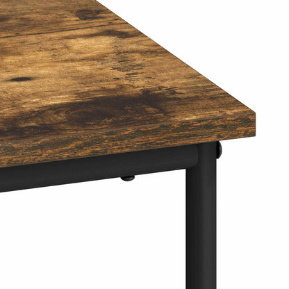 vidaXL Desk with Storage Smoked Oak 100 x 50 x 75 cm