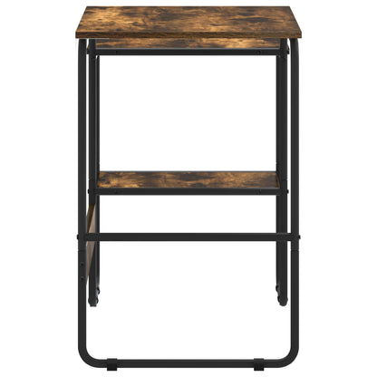 vidaXL Desk with Storage Smoked Oak 100 x 50 x 75 cm