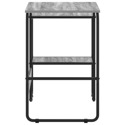vidaXL Desk with Storage Grey Sonoma 100 x 50 x 75 cm