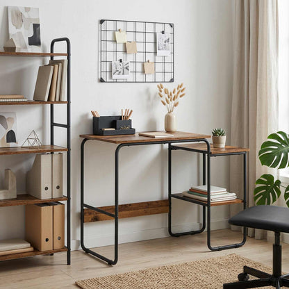 vidaXL Desk with Storage Oak Wood 100 x 50 x 75 cm