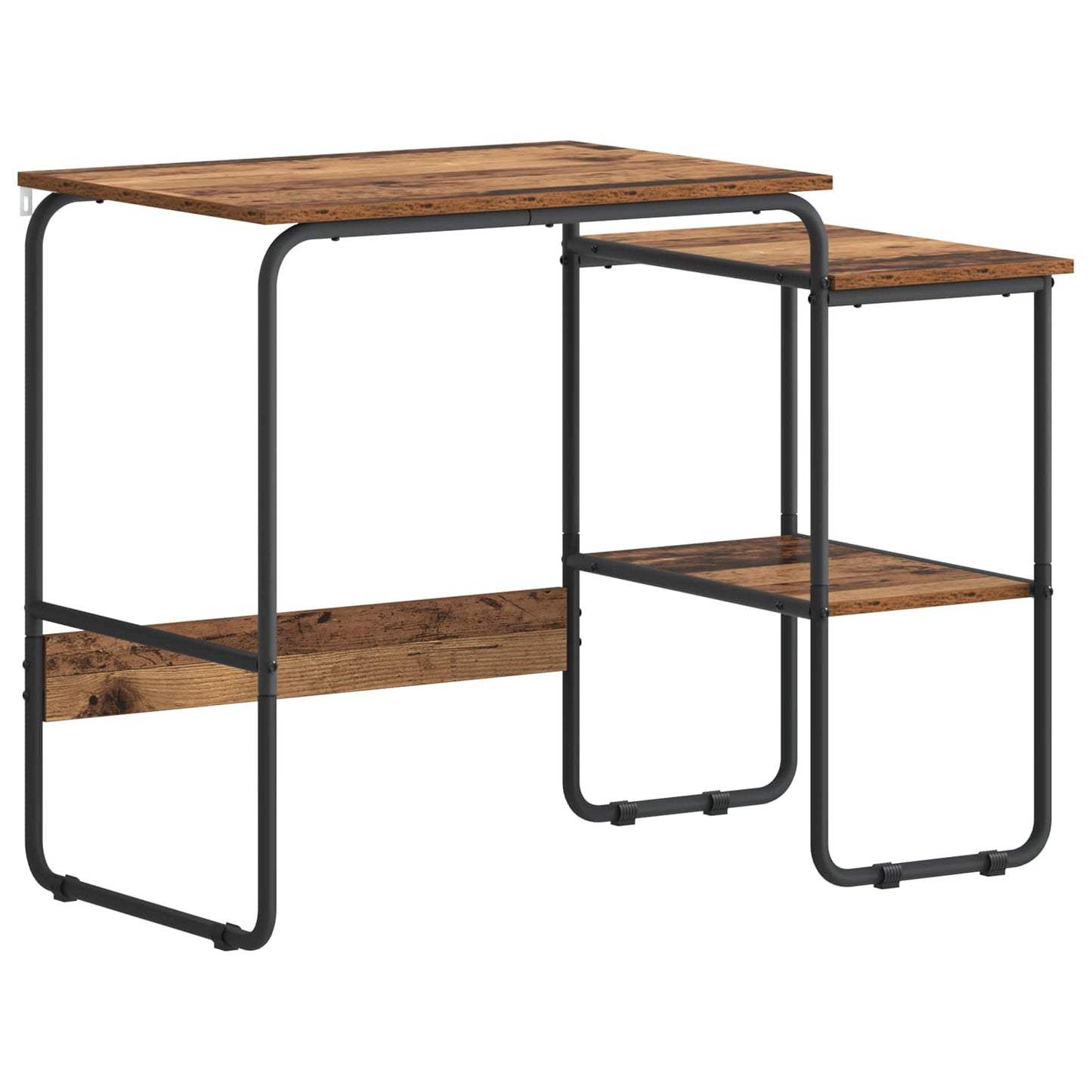 vidaXL Desk with Storage Oak Wood 100 x 50 x 75 cm