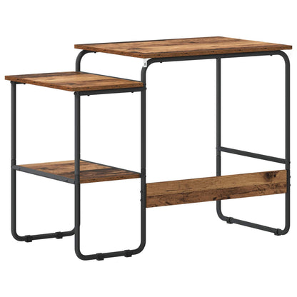 vidaXL Desk with Storage Oak Wood 100 x 50 x 75 cm