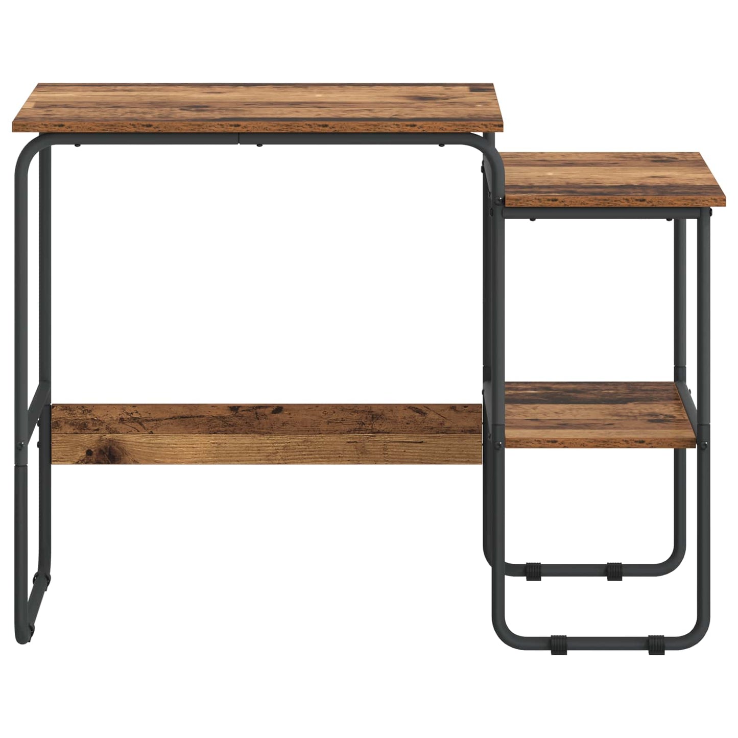 vidaXL Desk with Storage Oak Wood 100 x 50 x 75 cm