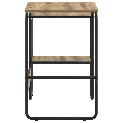 vidaXL Desk with Storage Artisan Oak 100 x 50 x 75 cm