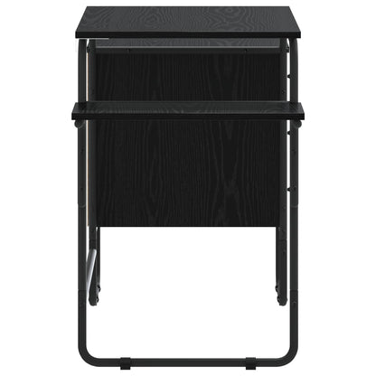 vidaXL Desk with Storage Black Oak 120 x 50 x 75 cm