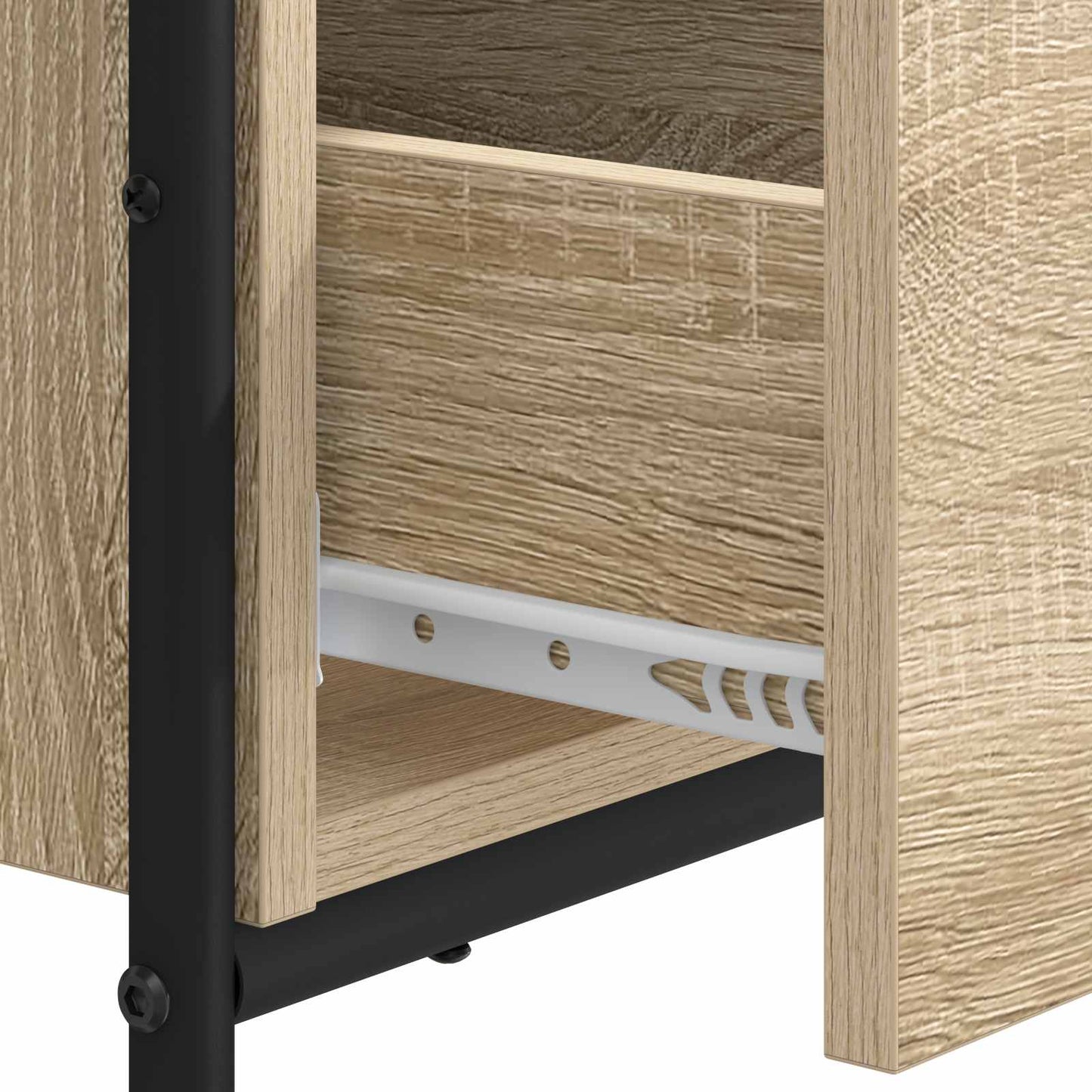 vidaXL Desk with Storage Sonoma Oak 120 x 50 x 75 cm