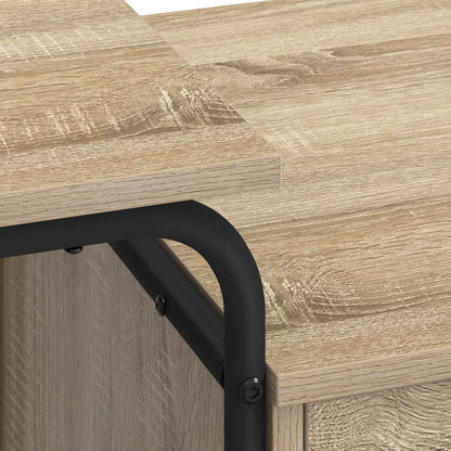 vidaXL Desk with Storage Sonoma Oak 120 x 50 x 75 cm