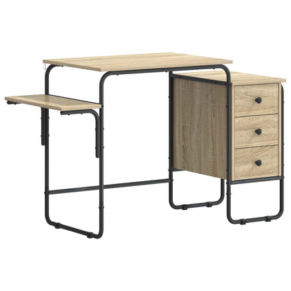 vidaXL Desk with Storage Sonoma Oak 120 x 50 x 75 cm