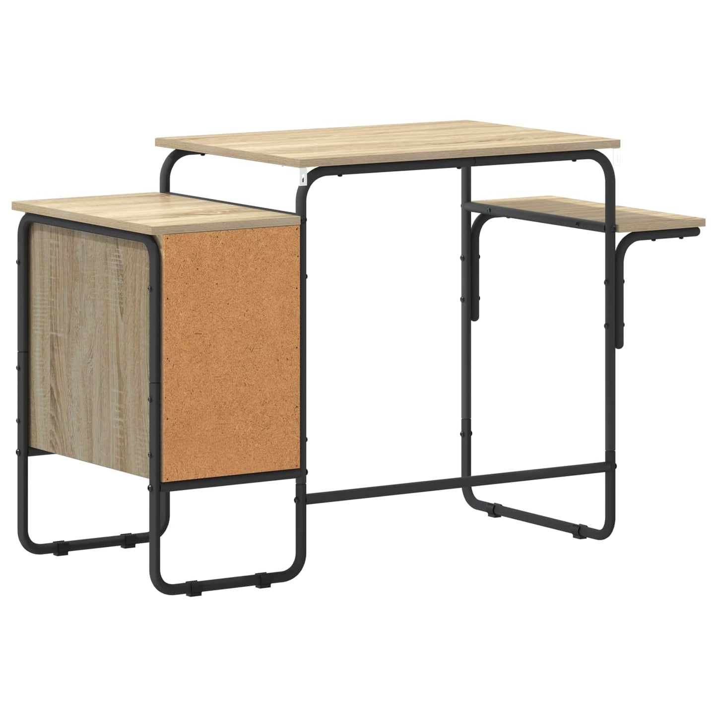 vidaXL Desk with Storage Sonoma Oak 120 x 50 x 75 cm