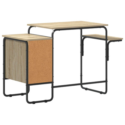 vidaXL Desk with Storage Sonoma Oak 120 x 50 x 75 cm