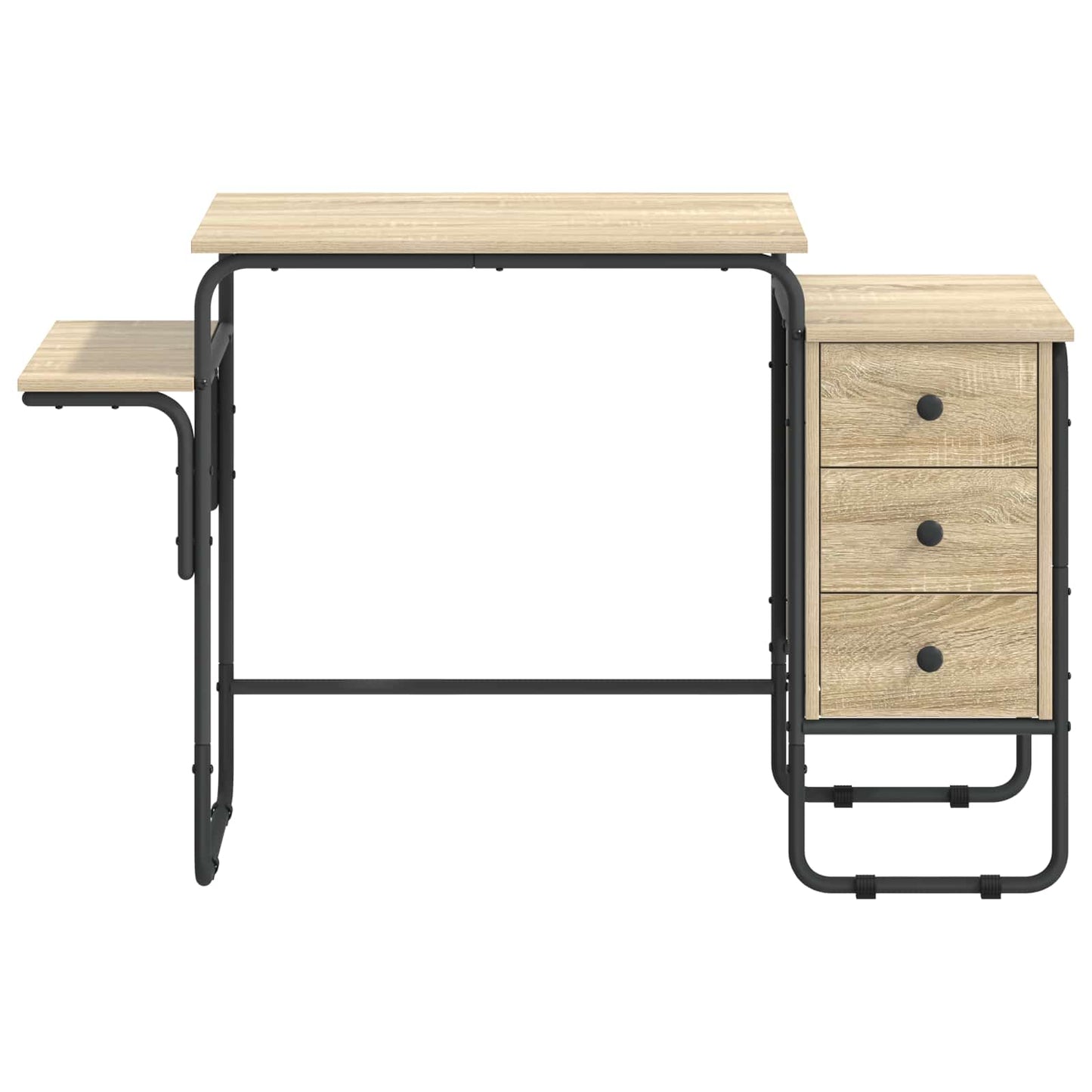 vidaXL Desk with Storage Sonoma Oak 120 x 50 x 75 cm