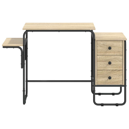 vidaXL Desk with Storage Sonoma Oak 120 x 50 x 75 cm