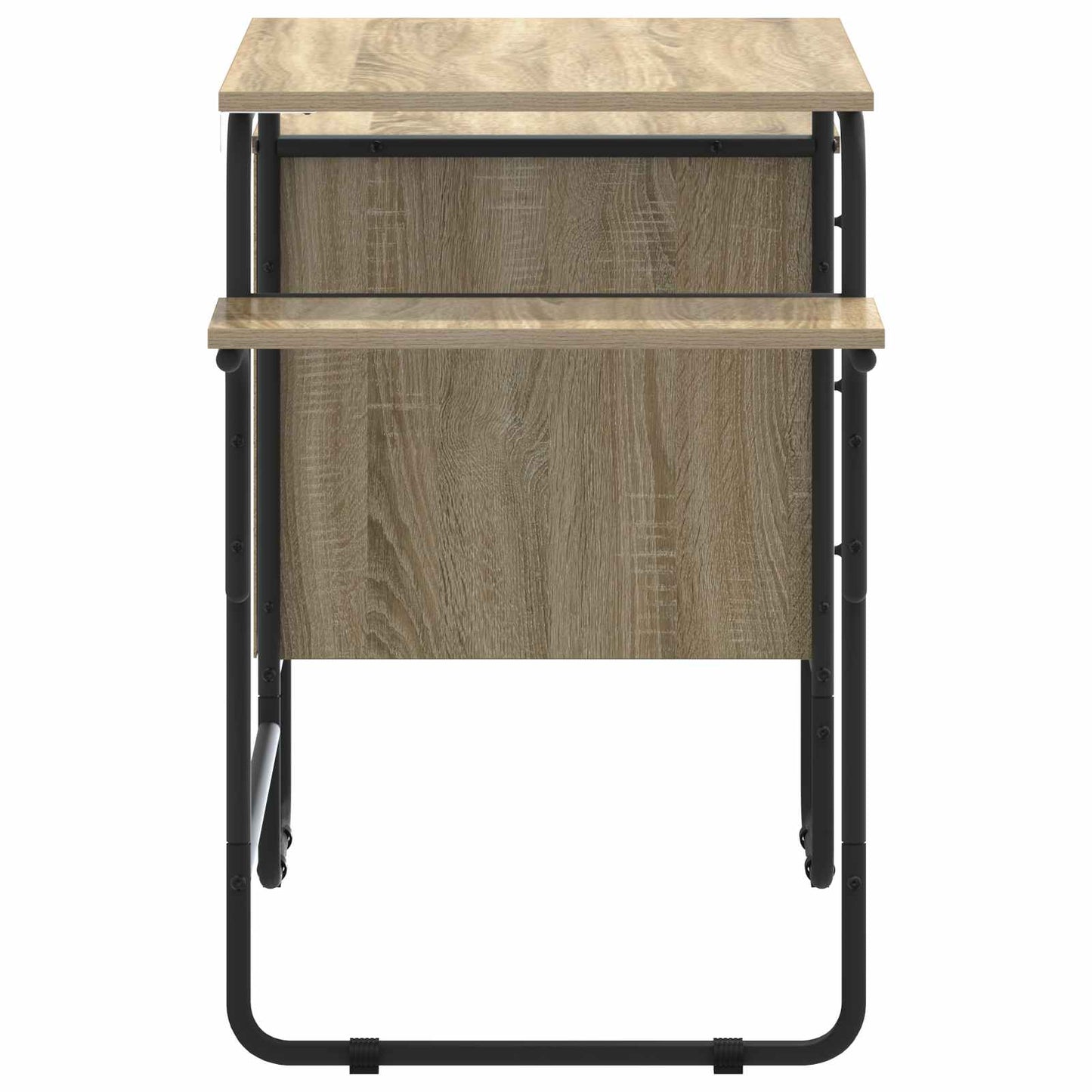 vidaXL Desk with Storage Sonoma Oak 120 x 50 x 75 cm
