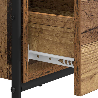 vidaXL Desk with Storage Oak Wood 120 x 50 x 75 cm