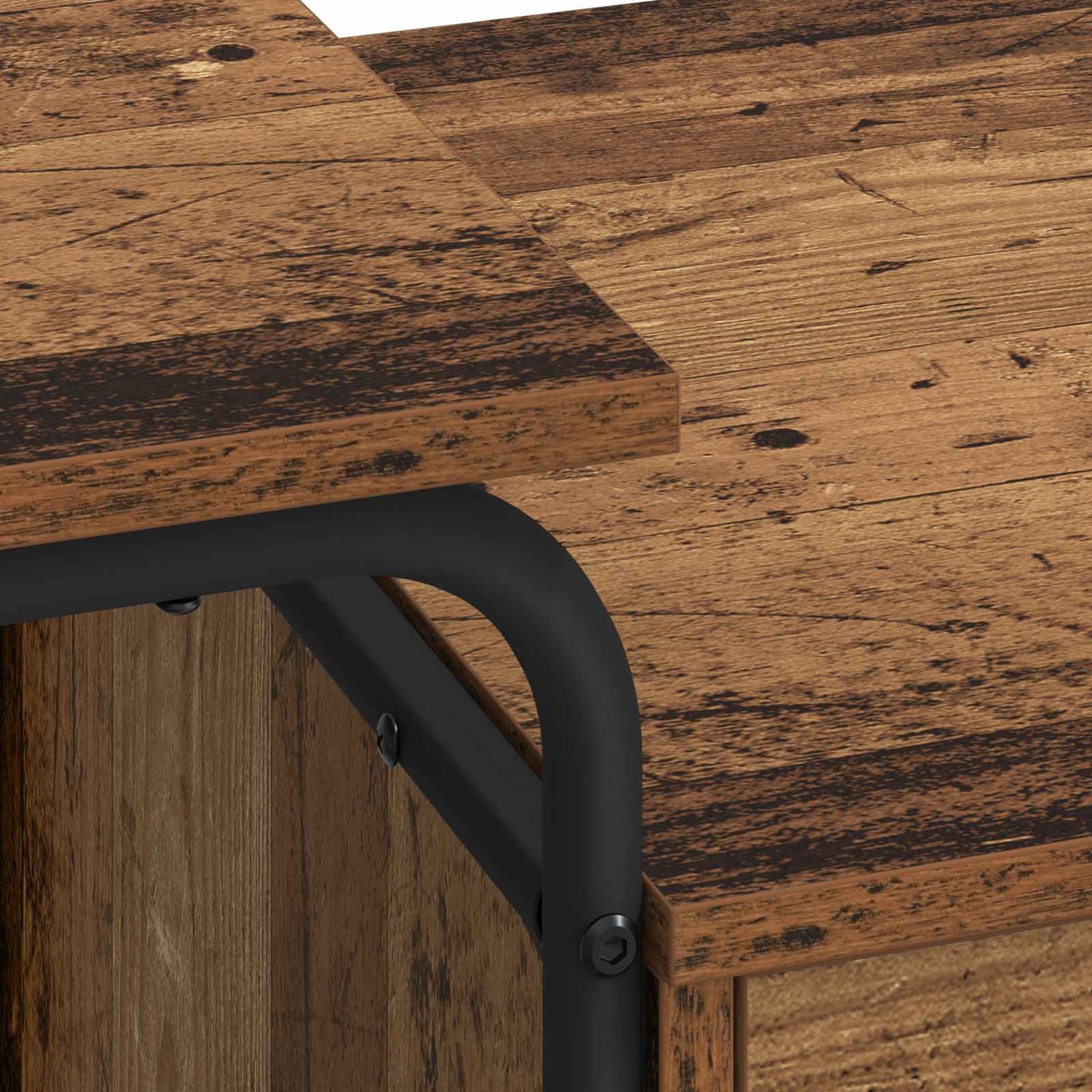 vidaXL Desk with Storage Oak Wood 120 x 50 x 75 cm