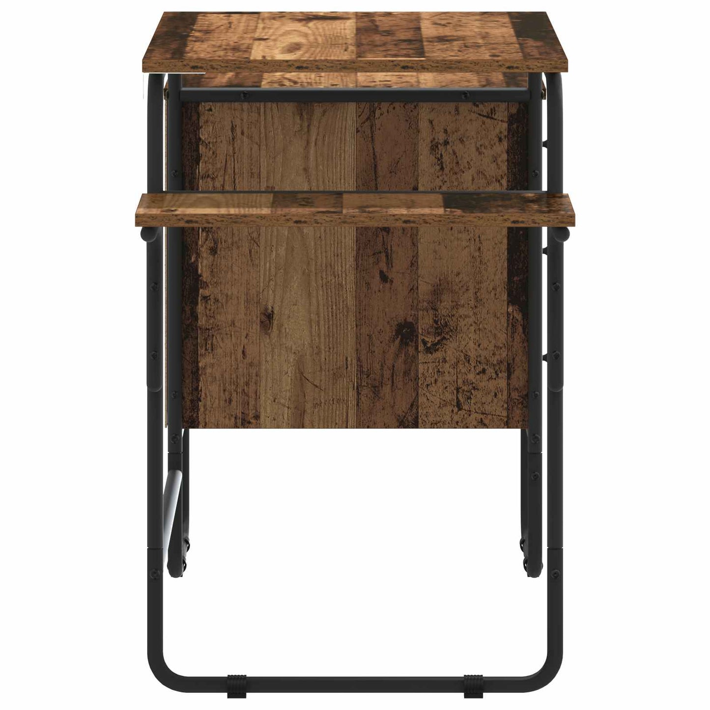 vidaXL Desk with Storage Oak Wood 120 x 50 x 75 cm