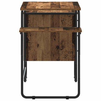 vidaXL Desk with Storage Oak Wood 120 x 50 x 75 cm