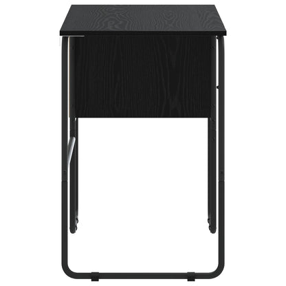 vidaXL Desk with Storage Black Oak 100 x 50 x 75 cm