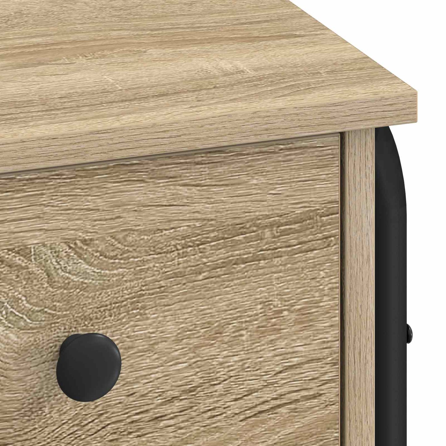 vidaXL Desk with Storage Sonoma Oak 100 x 50 x 75 cm