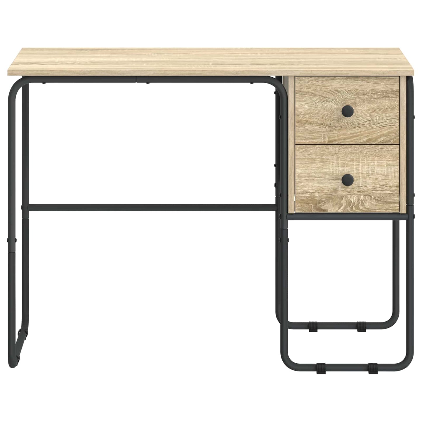 vidaXL Desk with Storage Sonoma Oak 100 x 50 x 75 cm
