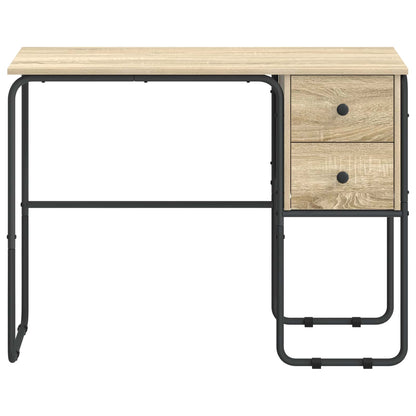 vidaXL Desk with Storage Sonoma Oak 100 x 50 x 75 cm