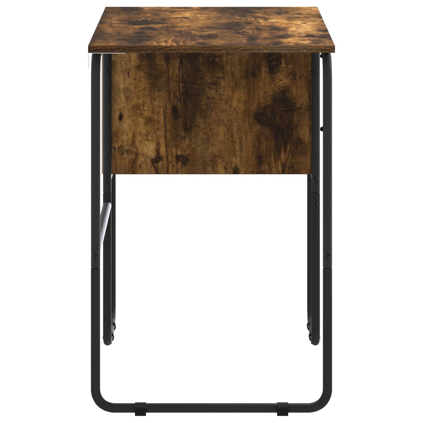 vidaXL Desk with Storage Smoked Oak 100 x 50 x 75 cm