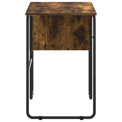 vidaXL Desk with Storage Smoked Oak 100 x 50 x 75 cm