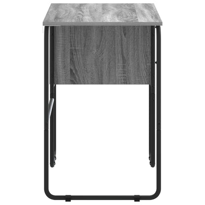 vidaXL Desk with Storage Grey Sonoma 100 x 50 x 75 cm